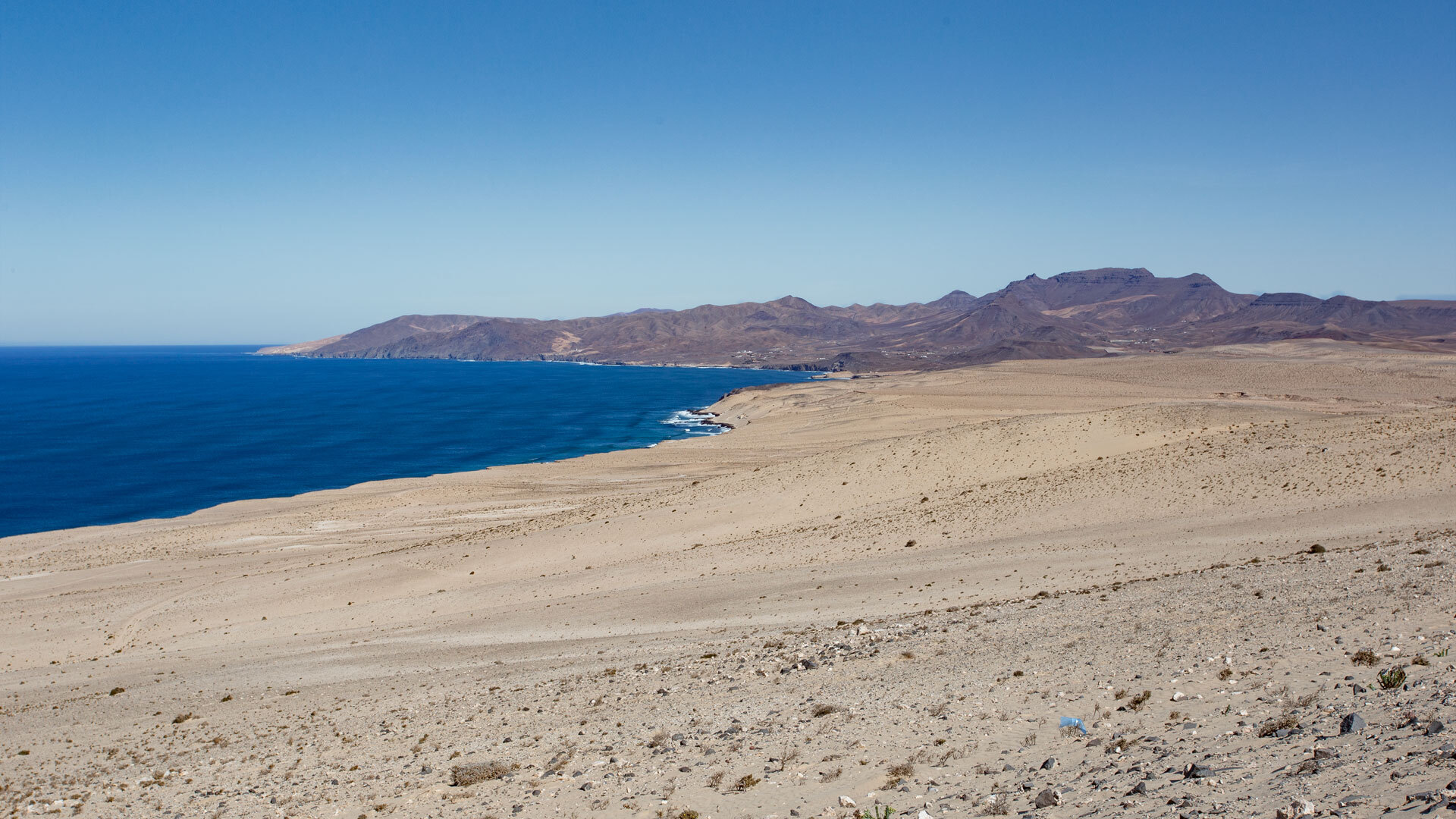 GR-131 – Camino Natural de Fuerteventura im Wüstengebiet