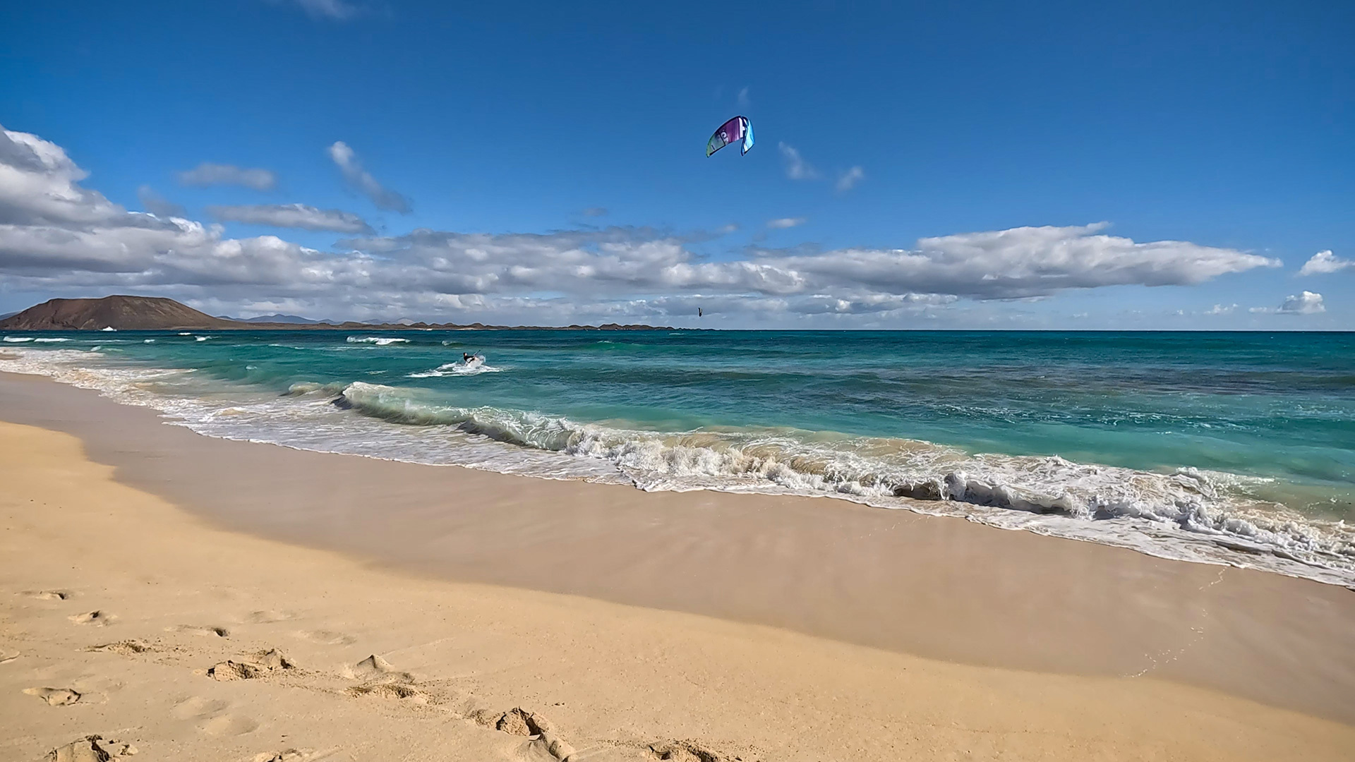 Kite-Surfen bei Corralejo