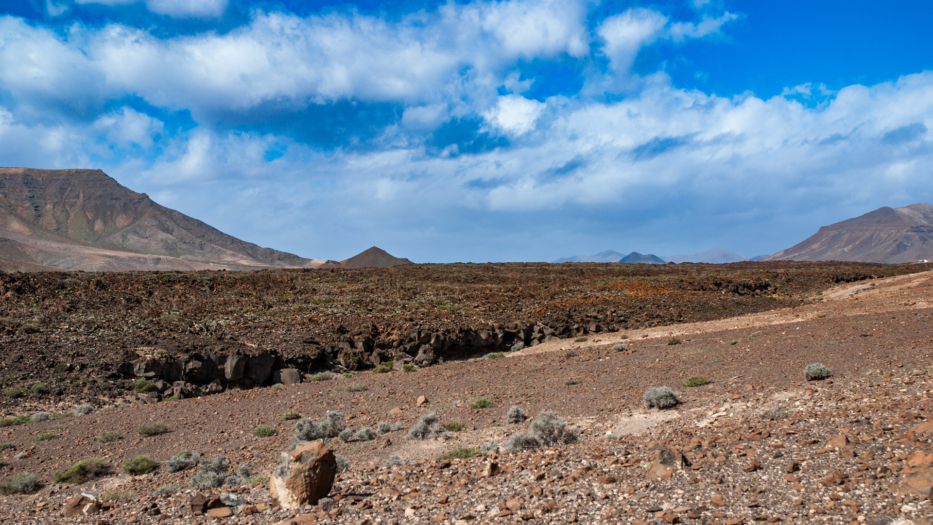 weitläufige Lavelder prägen das Malpaís Grande