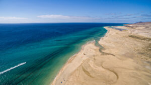 Playa Risco del Paso - kleine Sandinseln & türkisfarbenes Wasser, Playas Sotavento, Fuerteventura