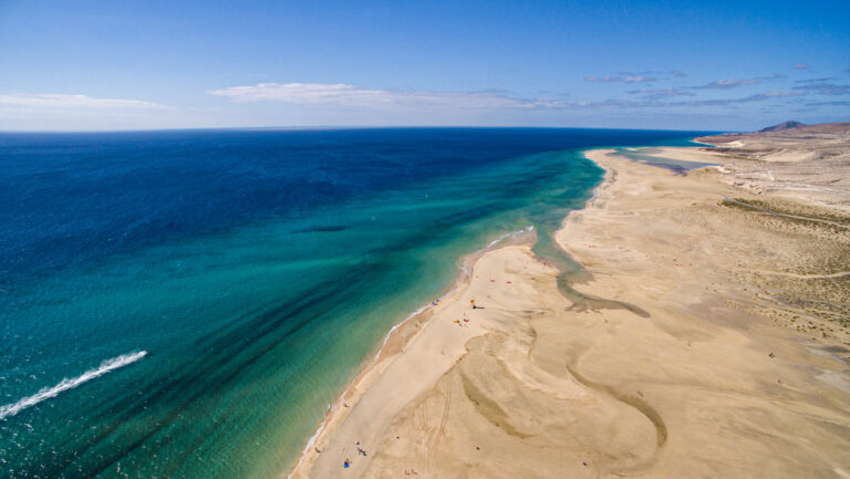 Playa Risco del Paso - kleine Sandinseln & türkisfarbenes Wasser, Playas Sotavento, Fuerteventura