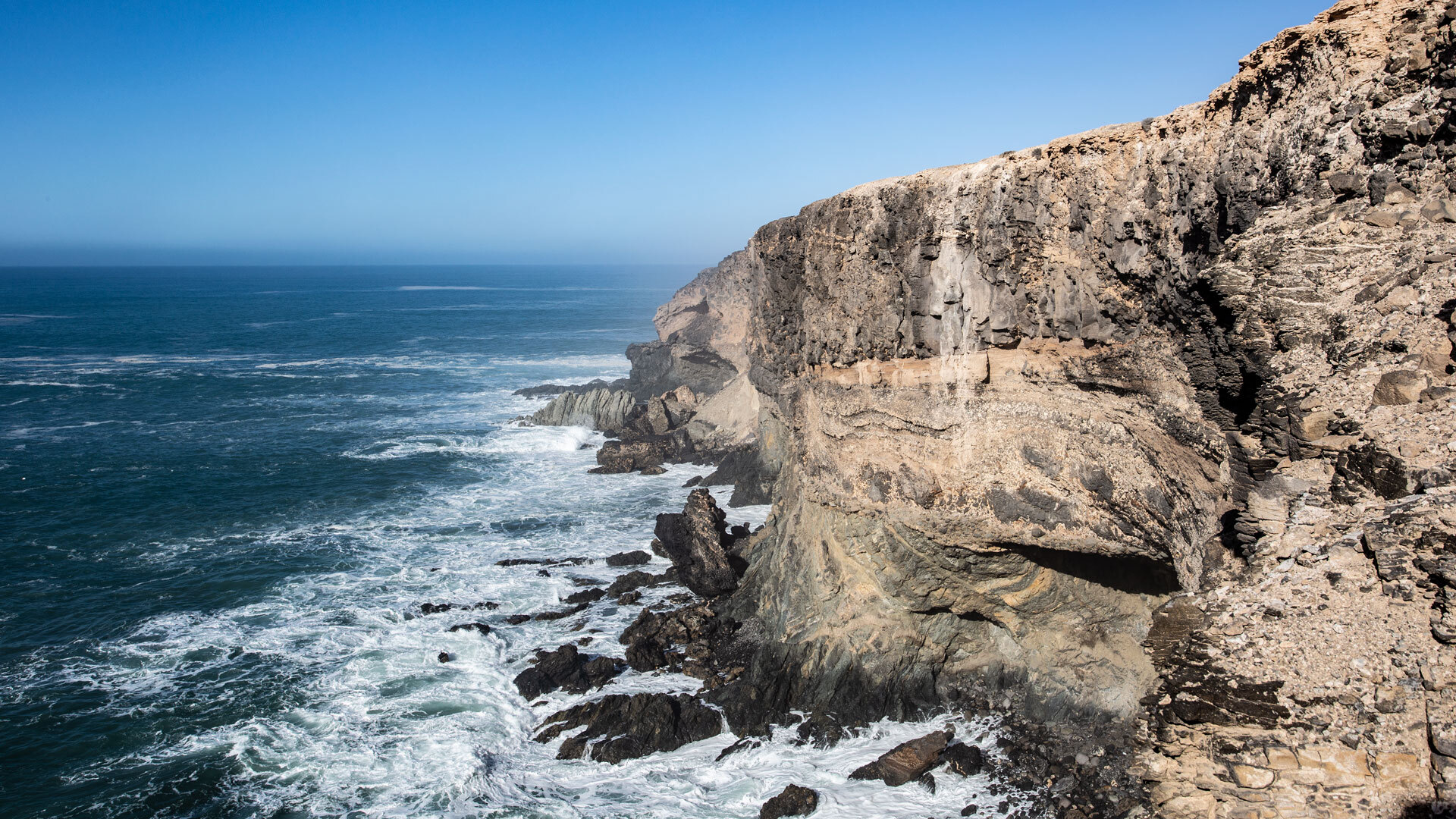 Klippen am Monumento Natural de Ajuy