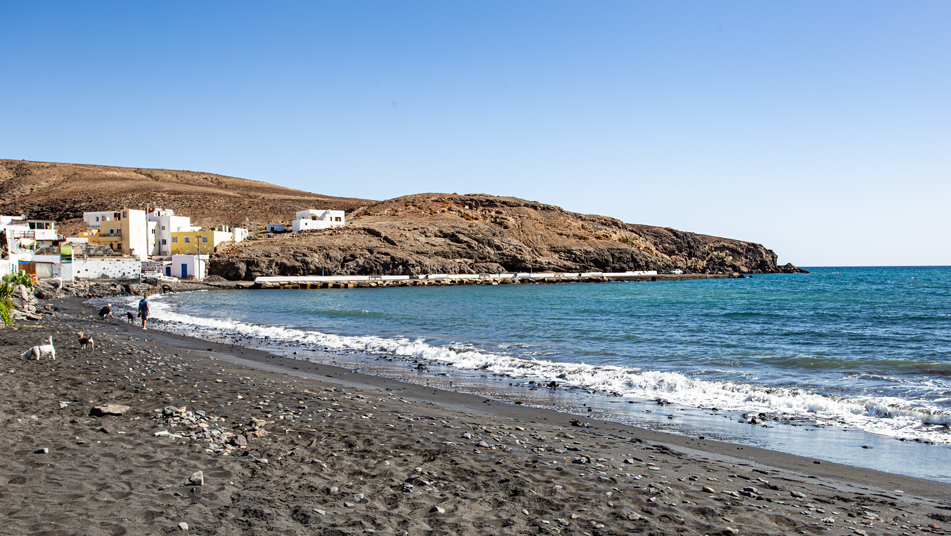 schwarzer Strand bei Tarajalejo